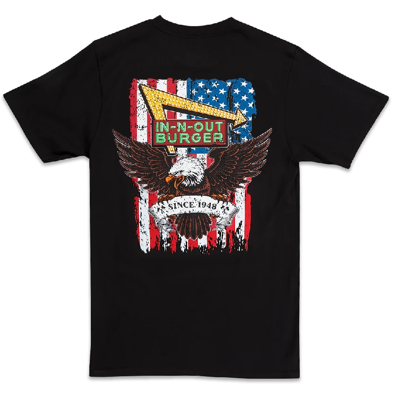 USA Tee Black Scandinavian