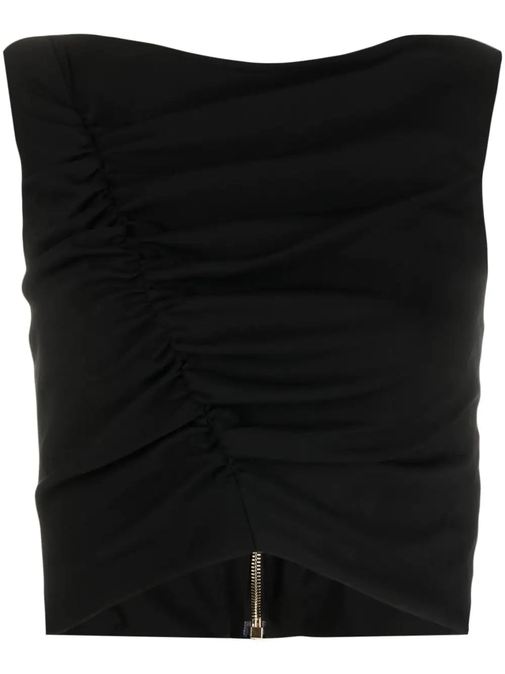 Versace Black Gathered Sleeveless Top Artistic Women's Avant - 