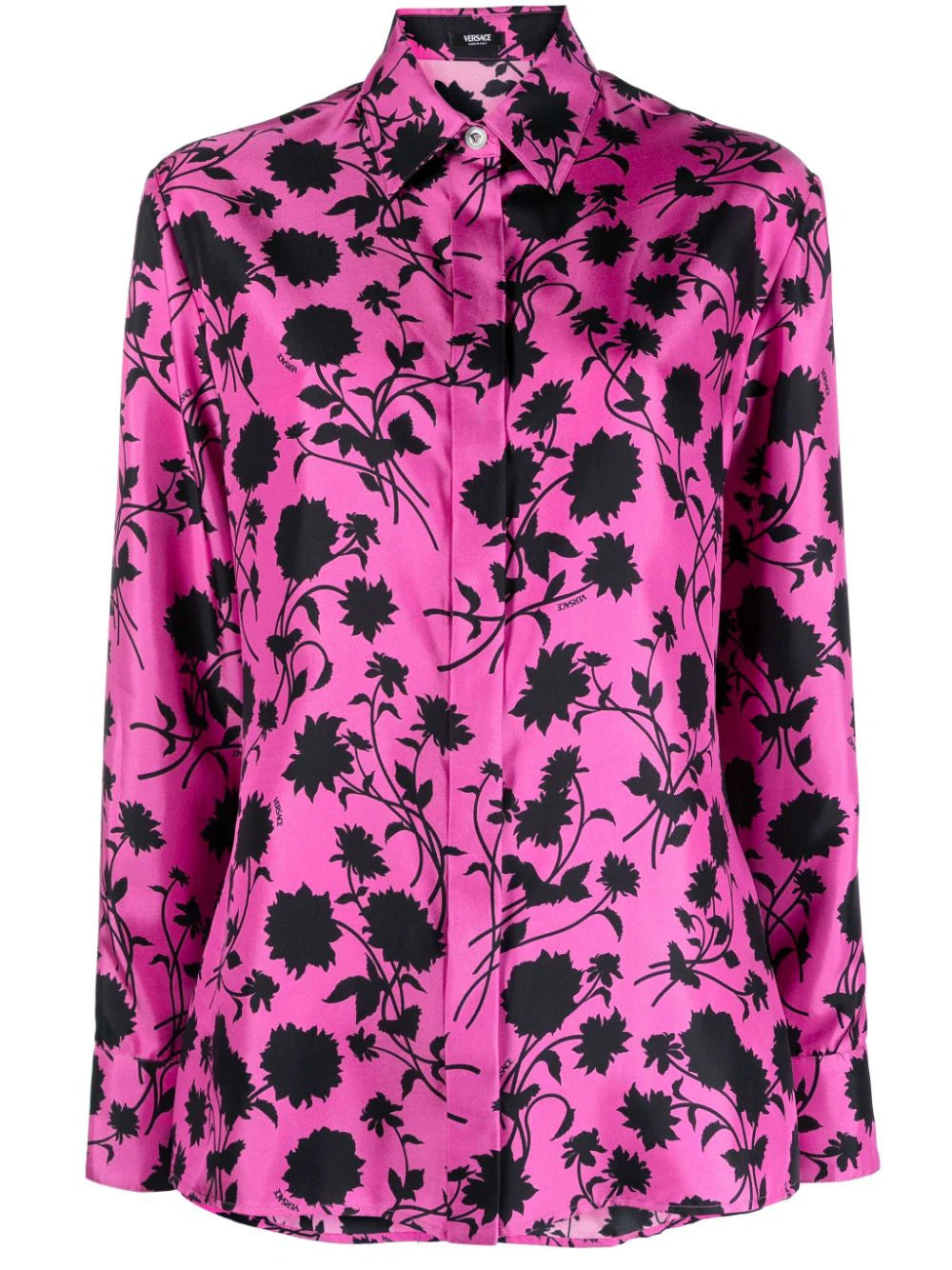 Versace Waterlily Silk Shirt Gym