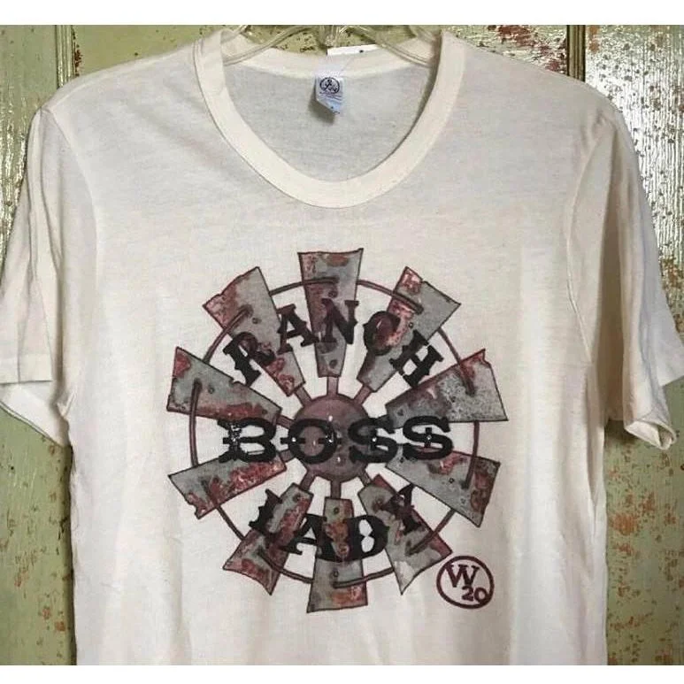 West 20 Saddle Co. Ranch Boss Lady Tee Elegant Women's 