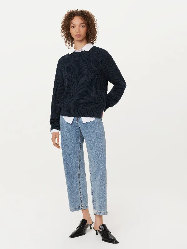 The SeaCell™ Boxy Sweater in Space Blue Scandinavian