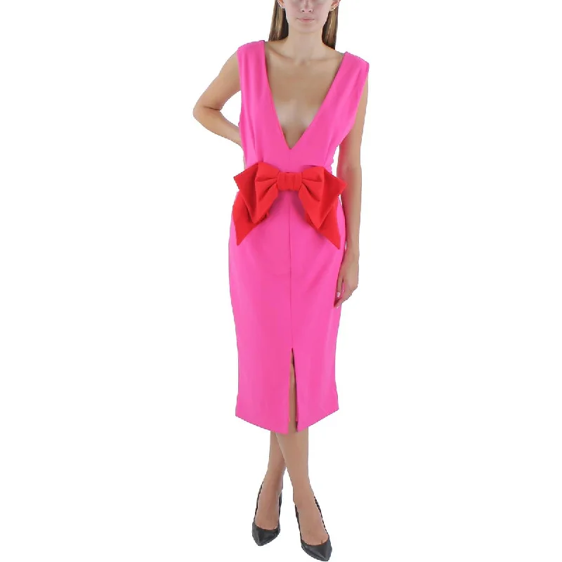 Alexia Admor Womens Penny Crepe Long Cocktail And Party Dress Sustainable Organic