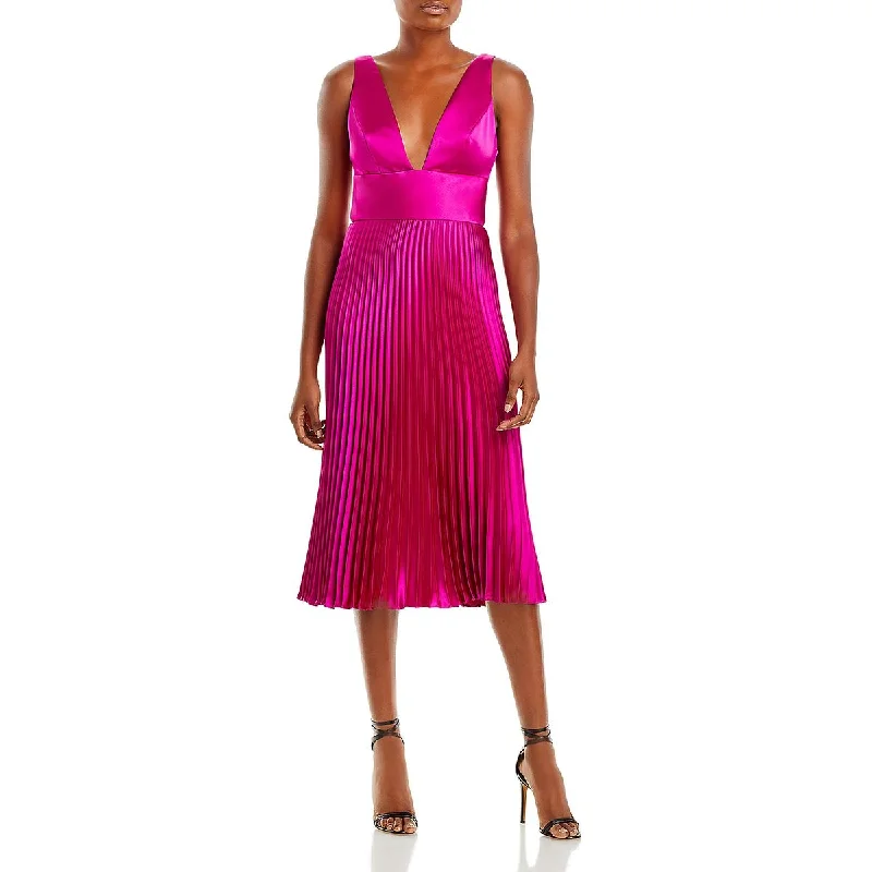 Amsale Womens Deep V Neck Long Cocktail And Party Dress Classic Women's Pin - striped Amsale Womens Deep V Neck Long Cocktail And Party Dress Classic Women's Pin - striped