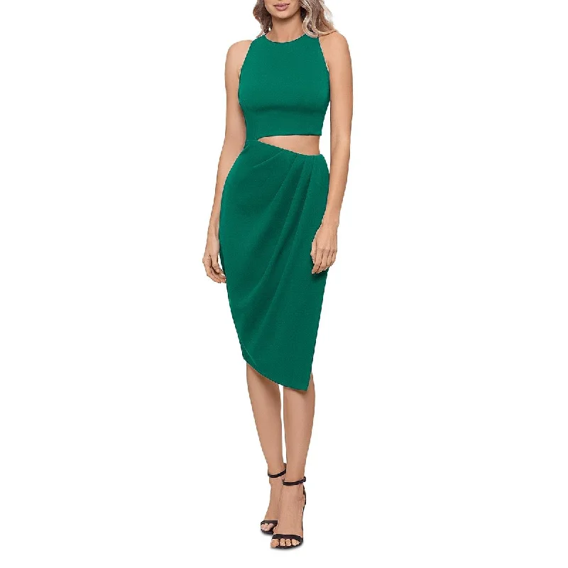 Aqua Womens Cut-Out Knee-Length Cocktail and Party Dress Disco