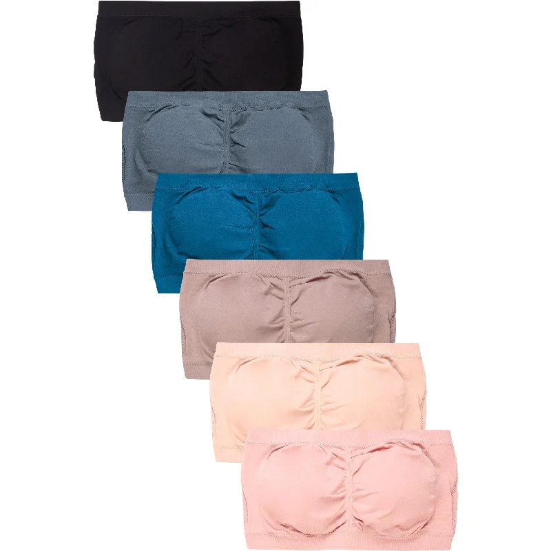 SOFRA LADIES SEAMLESS TUBE TOP BRA (BR0123ST8) Street