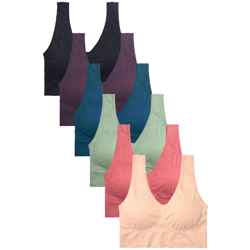 SOFRA LADIES SEAMLESS SPORTS PLUS SIZE BRA (BR0124SPX8) Sporty Women's Athleisure 