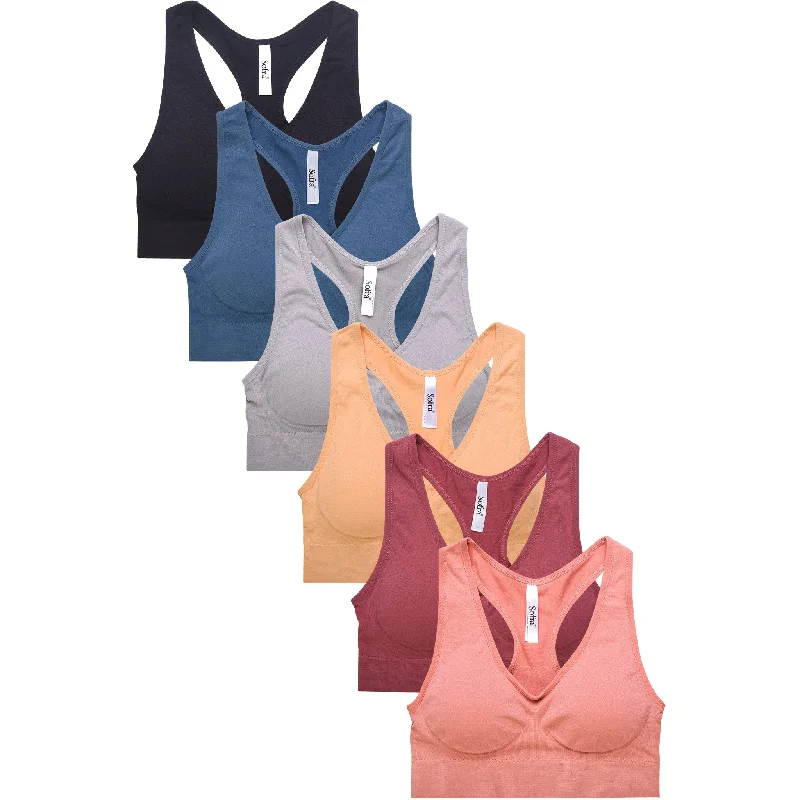 SOFRA LADIES SEAMLESS SPORTS BRA (BR0136SP7) Compression