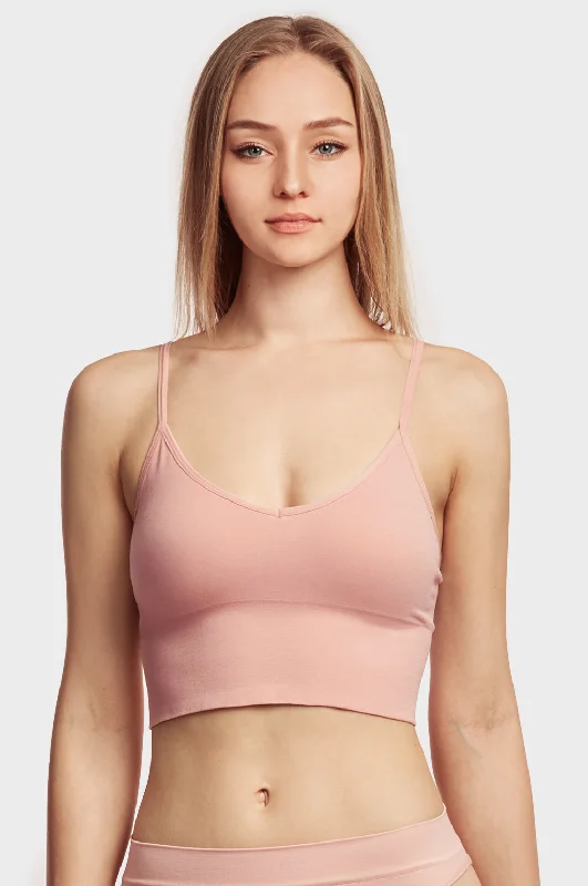 SOFRA LADIES SEAMLESS SPORTS BRA (BR0255S) Modern Women's Tech