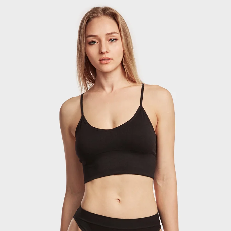 SOFRA LADIES SEAMLESS WIDE BAND BRALETTE (BR0255S1) Traditional Women's 
