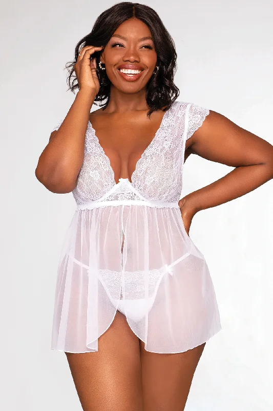 Cap Sleeve Babydoll Set Edgy Women's Punk