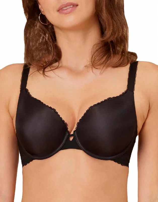 Confiance Padded Plunge Bra In Black Rugged Women's Outdoor 