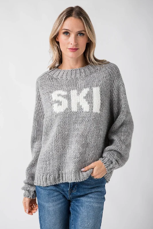 Elan Ski Crewneck Sweater Traditional Women's Wool