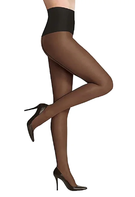 Essential Back Seam Sheer Tight In Black European