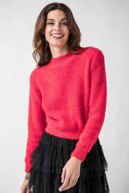 Lili Sidonio Eyelash Mockneck Sweater Earthy Women's 