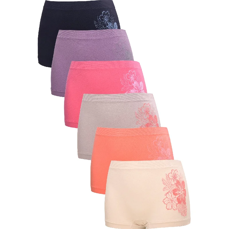 SOFRA LADIES SEAMLESS BOYSHORT PANTY (LP0126SB5) Youthful Women's Pop