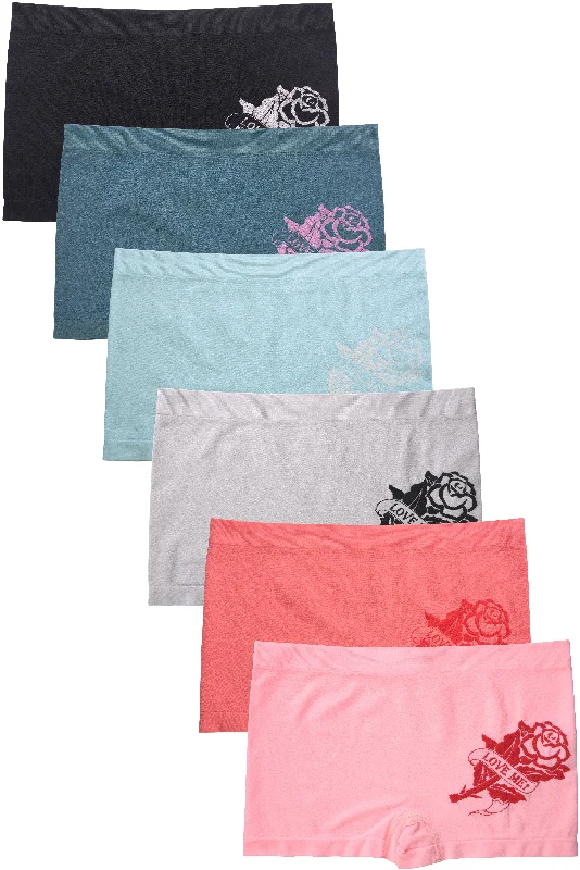 SOFRA LADIES SEAMLESS BOYSHORTS PANTY (LP0228SB3) Youthful Women's Anime - inspired