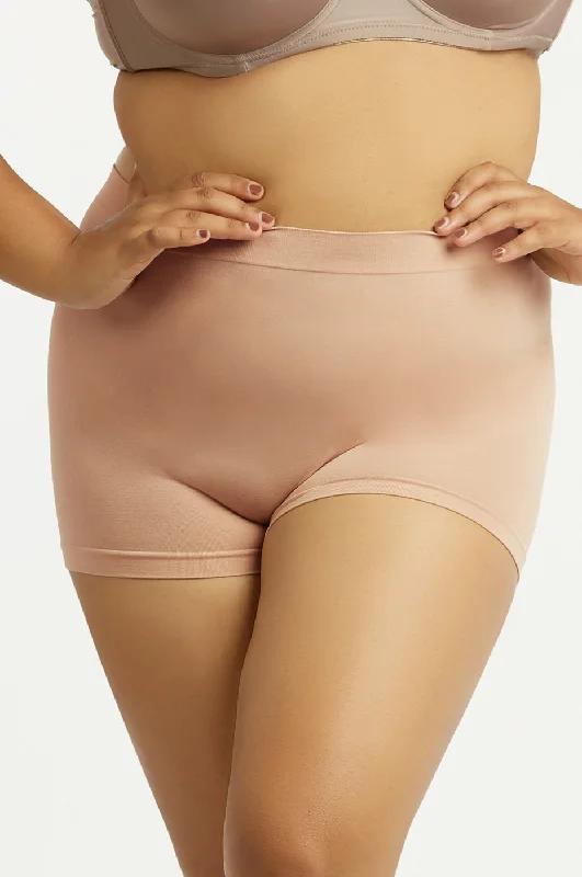 SOFRA LADIES SEAMLESS BOYSHORT PLUS SIZE (LP0230SBX3) Cool Women's Distressed