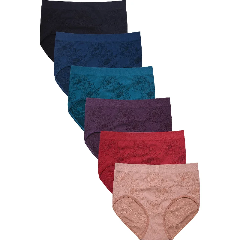 SOFRA LADIES SEAMLESS BRIEF PANTY (LP0249SR) Minimalist Women's Casual