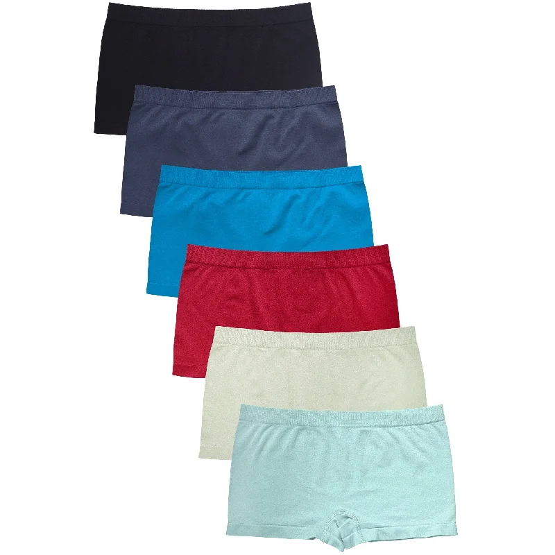 SOFRA LADIES SEAMLESS BOYSHORTS PANTY (LP0260SB2) Geometric