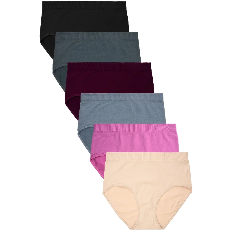 SOFRA LADIES SEAMLESS BRIEF PANTY (LP0332SR) Preppy Women's College
