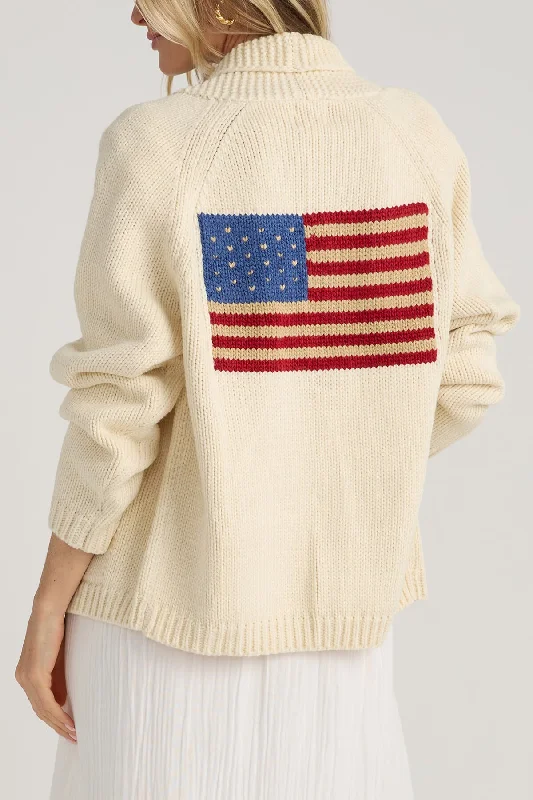Pink Pineapple Flag Cardigan Bohemian Women's Free