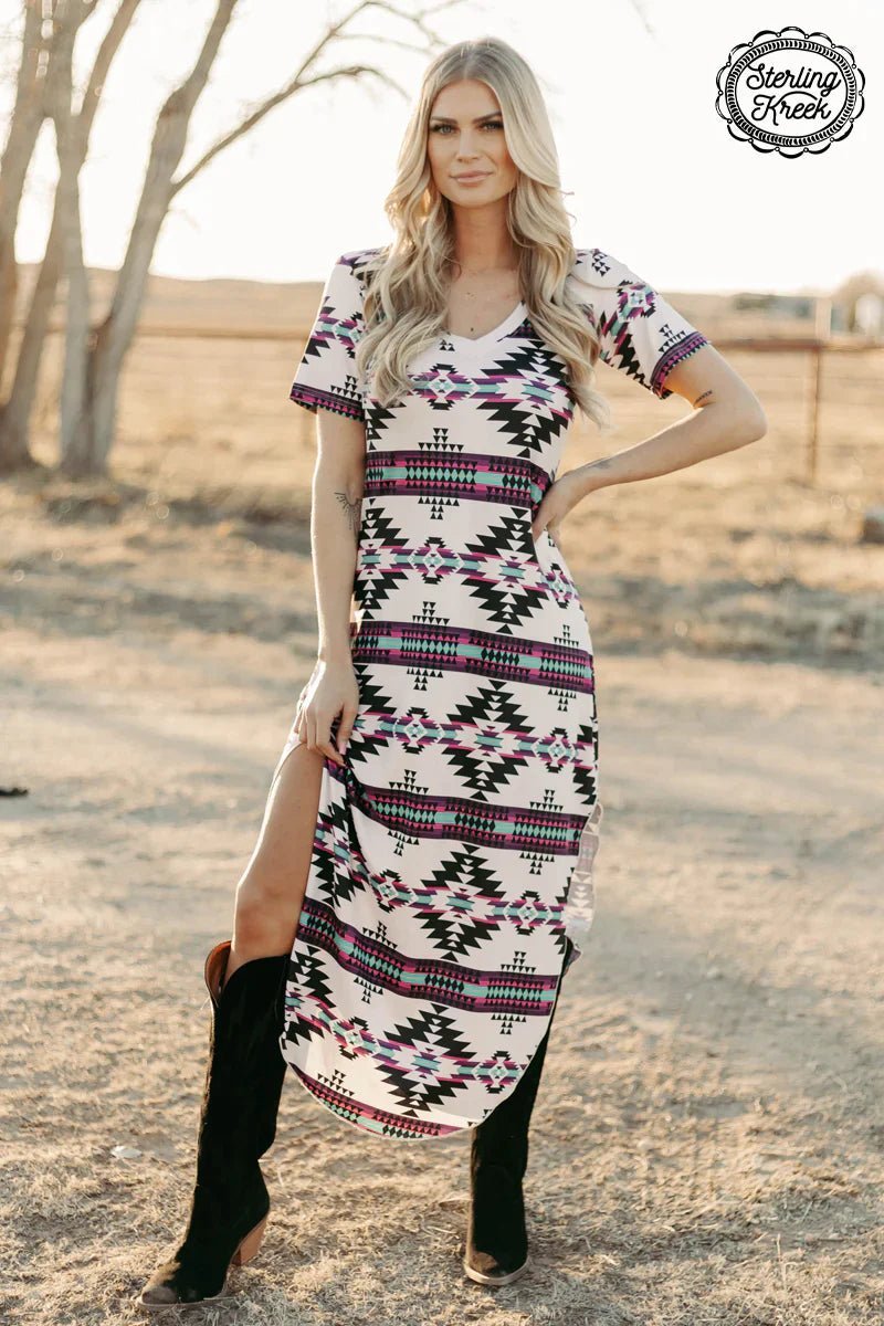 Plus Aztec Outskirts Maxi Dress Refined Women's 