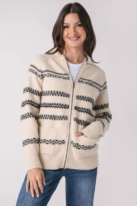 RD Style Azima Long Raglan Sleeve Shawl Neck Cardigan Refined Women's Hand - crafted