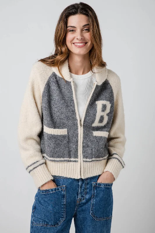 RD Style Colane Long Raglan Sleeve Mock Neck Cardigan Street