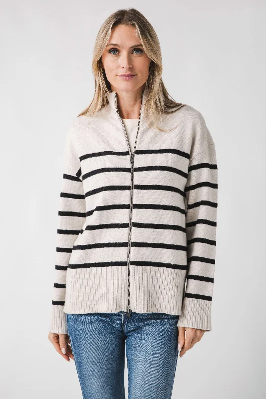 RD Style Dalilah Long Sleeve Mockneck Cardigan Dynamic Women's Moto