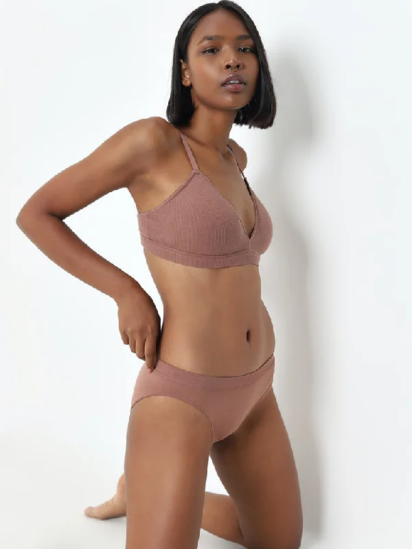 Superstar Brown Seamfree Bikini Cotton Brief Stylish Women's Tropical 