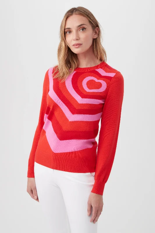 Sweetheart Sweater Laid - back Women's Style