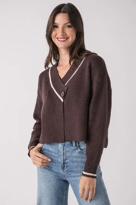 THML Criss Cross Closure Sweater Country