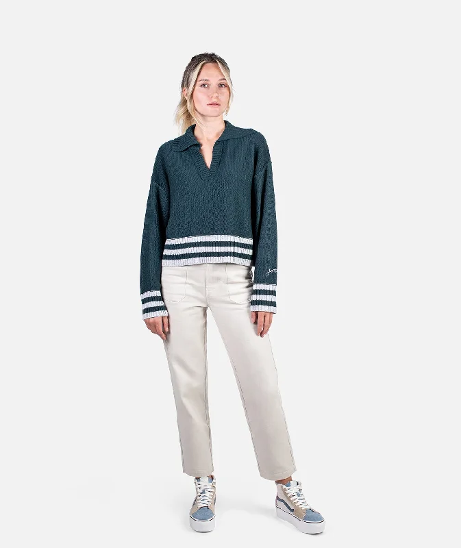 Tybee Henley Sweater - Tidal Earthy Women's 
