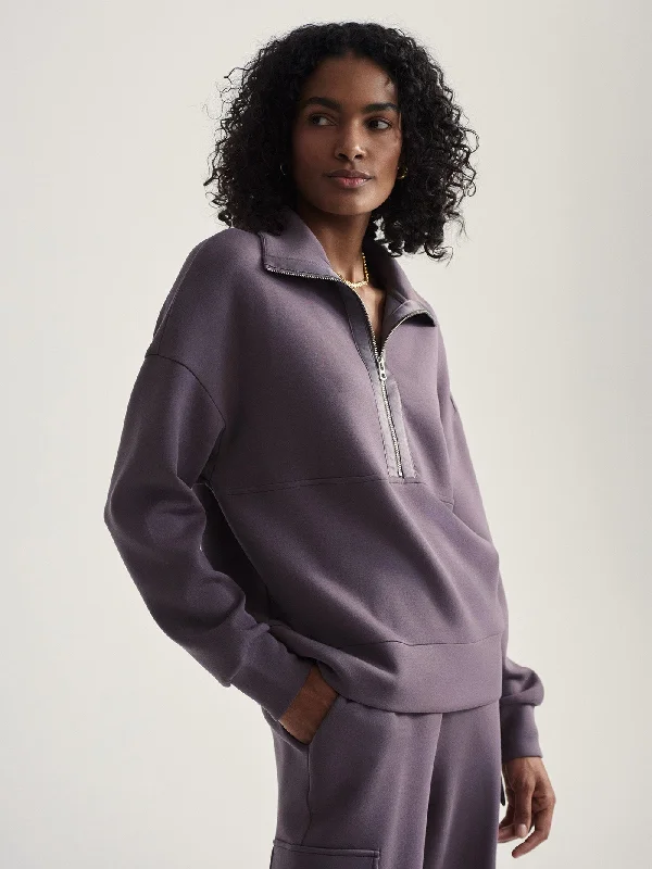 Varley Keller Half Zip Pullover / Cocoa Berry Dapper Women's Bow - adorned