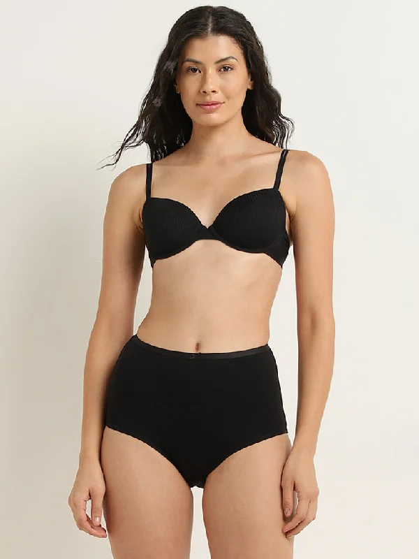 Wunderlove Light Taupe Cotton Blend Full Briefs - Pack of 3 Traditional Women's 
