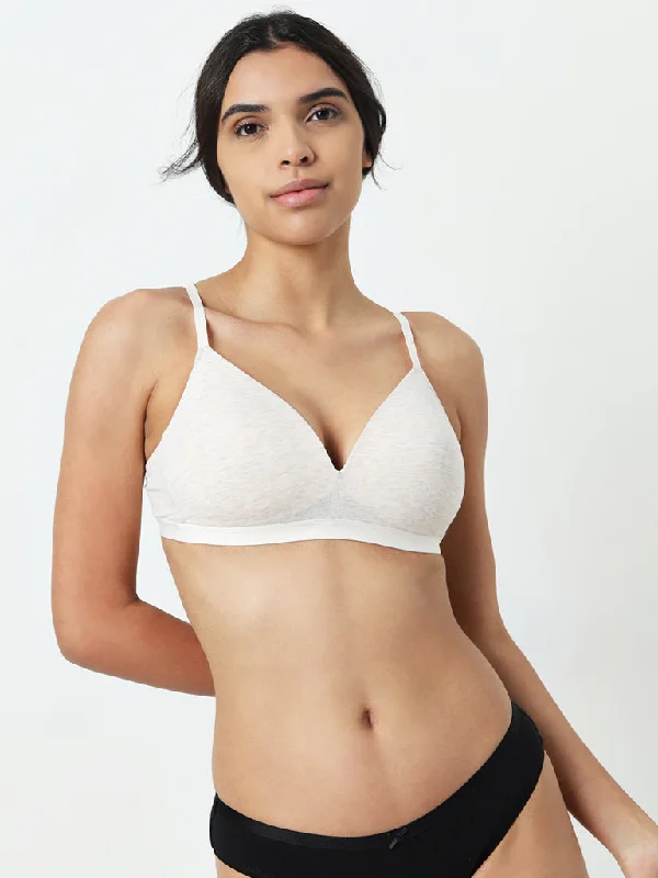 Wunderlove Off-White Padded Cotton Bra Scandinavian