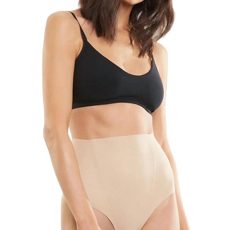 Zone Smoothing Thong In Beige Practical Women's Multi - 