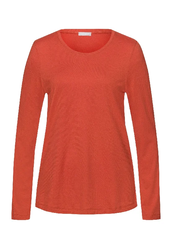 Sleep And Lounge Relaxed Round Neck Top | Ripe Apple 74844-2293 Minimalist Women's Casual