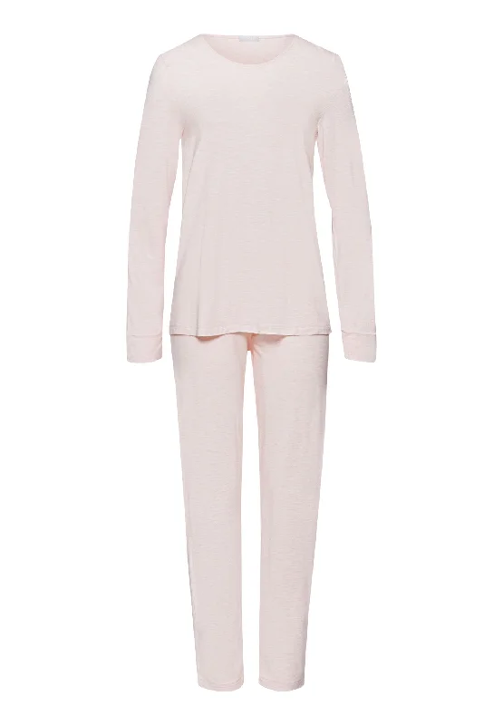 Natural Elegance Drop Shoulder Pajama Set | Rose Melange 74951-2899 British Gentlewoman Style