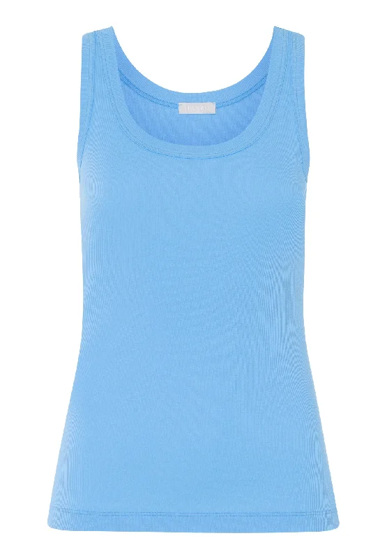 Sleep And Lounge Ribbed Cotton Tank Top | Angelite 77751-2547 Sharp Women's Italian