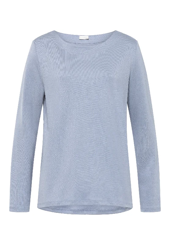Pure Comfort Relaxed Round Neck Tencel Top | Cloud Dancer 78602-2148 Trendy Women's Oversized