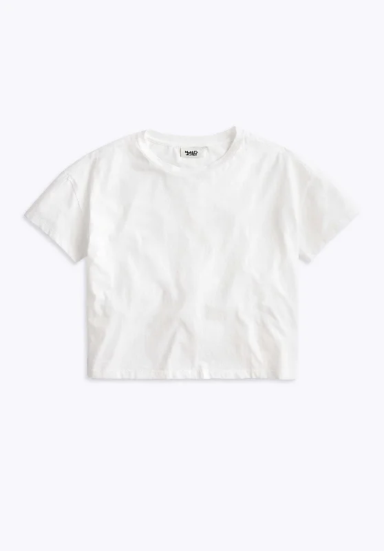 Agnes T-Shirt in White Bold Women's Animal Print