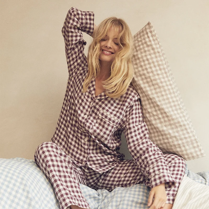Berry Gingham Pajama Set Country