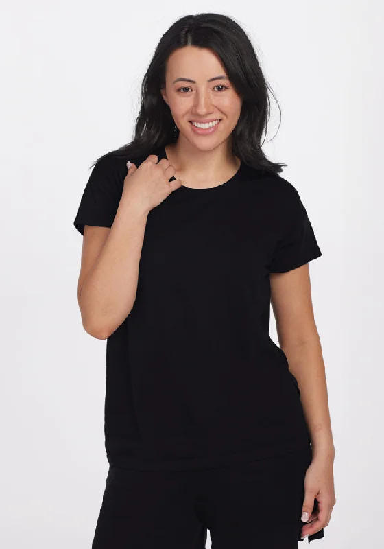 Billie Lounge Tee - Black Streetwear Style for 