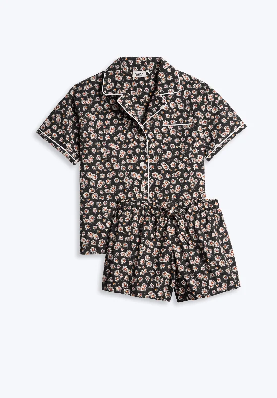 Corita Pajama Set in Daisy Print Cool Women's Distressed