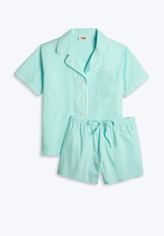 Corita Pajama Set in Bonaire Blue Vintage Women's 1970S 