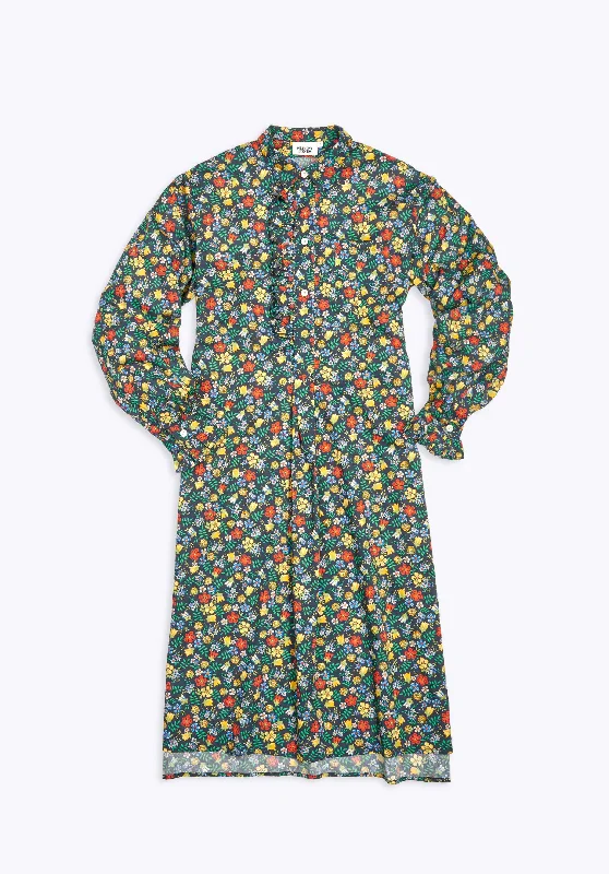 Cornett Gown in Liberty Edenham Floral Navy Refined Women's Classic 