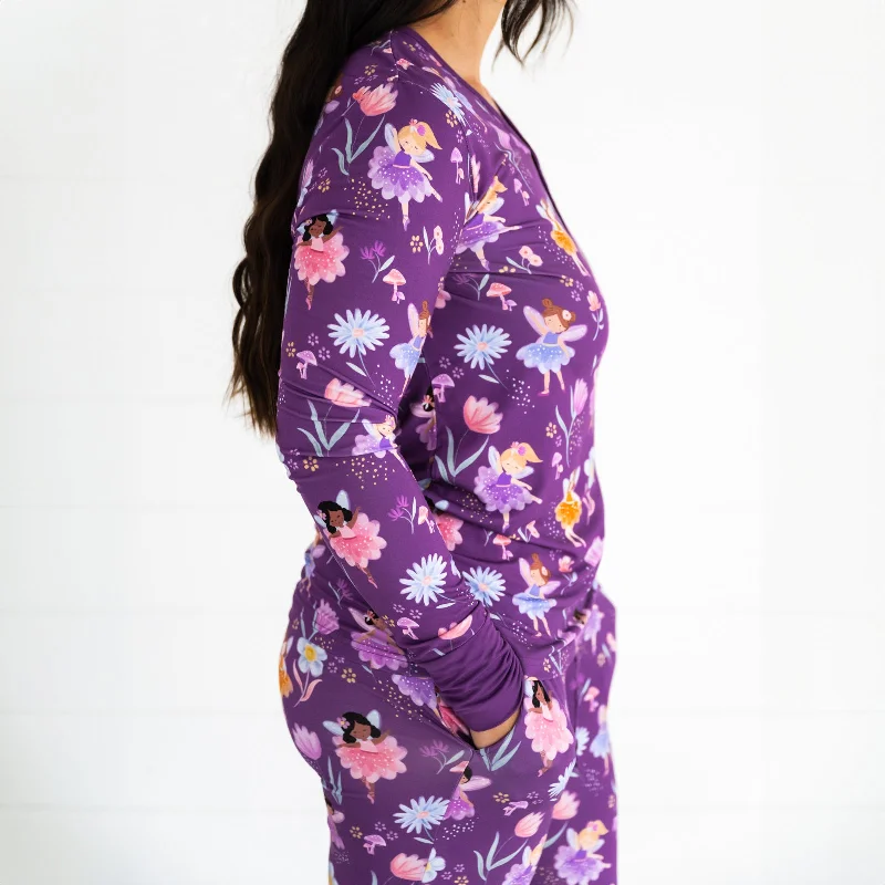 Garden Fairies Women's Long Sleeve Top Geometric