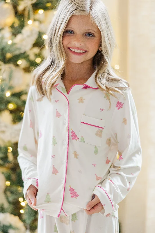 Girls: Dream Big Gingerbread L/S Bamboo Pajama Set Hip Women's Retro