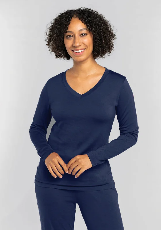 Lily V Neck Lounge Top - Starry Night Modern Women's 